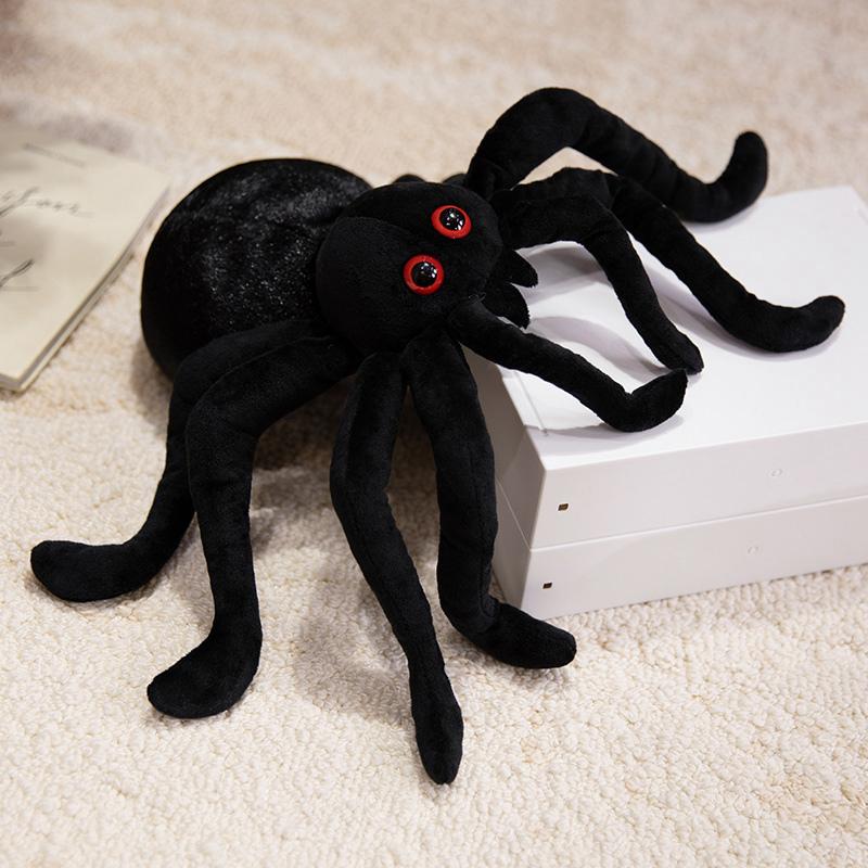 25/35/50cm Simulate Spider & Ray Plush Toy Cute Spider Doll Stuffed Soft Animal Pillow Leopard Ray Halloween Decor Party