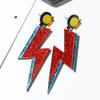 Acrylic Lightning Pendant Earrings Exaggerated Exaggerated Trend Earrings  Women