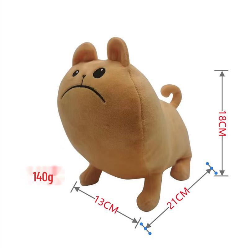 Cross-Border Noodle & Bun Cartoon Plush Dog Doll In Stock 21-28cm