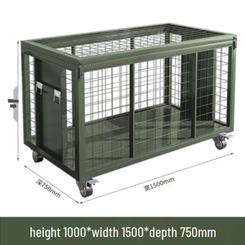 Easyreach Movable Storage Mesh Cage with Pallet & Wheels