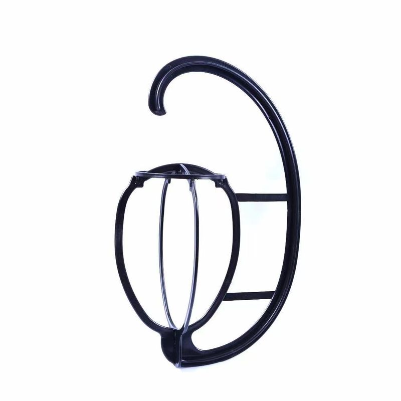 

Wig Special Bracket Hanging Long Hair Hood Hat Heighten and Lengthen Support Storage and Carrying Drying Wig Black reinforcement thick -1 [storage suspension]]