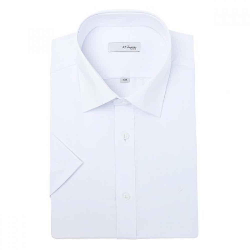 S.t. Dupont 26mm Stretch Comfort Short Sleeve Slim Fit Shirt Se6mm21hs361swh 1)361WH/95