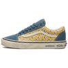 Herren Sneaker x DIMOO WORLD Old Skool 36 Niedrig geschnitten Skateboard Schuhe Unisex Blau Gelb