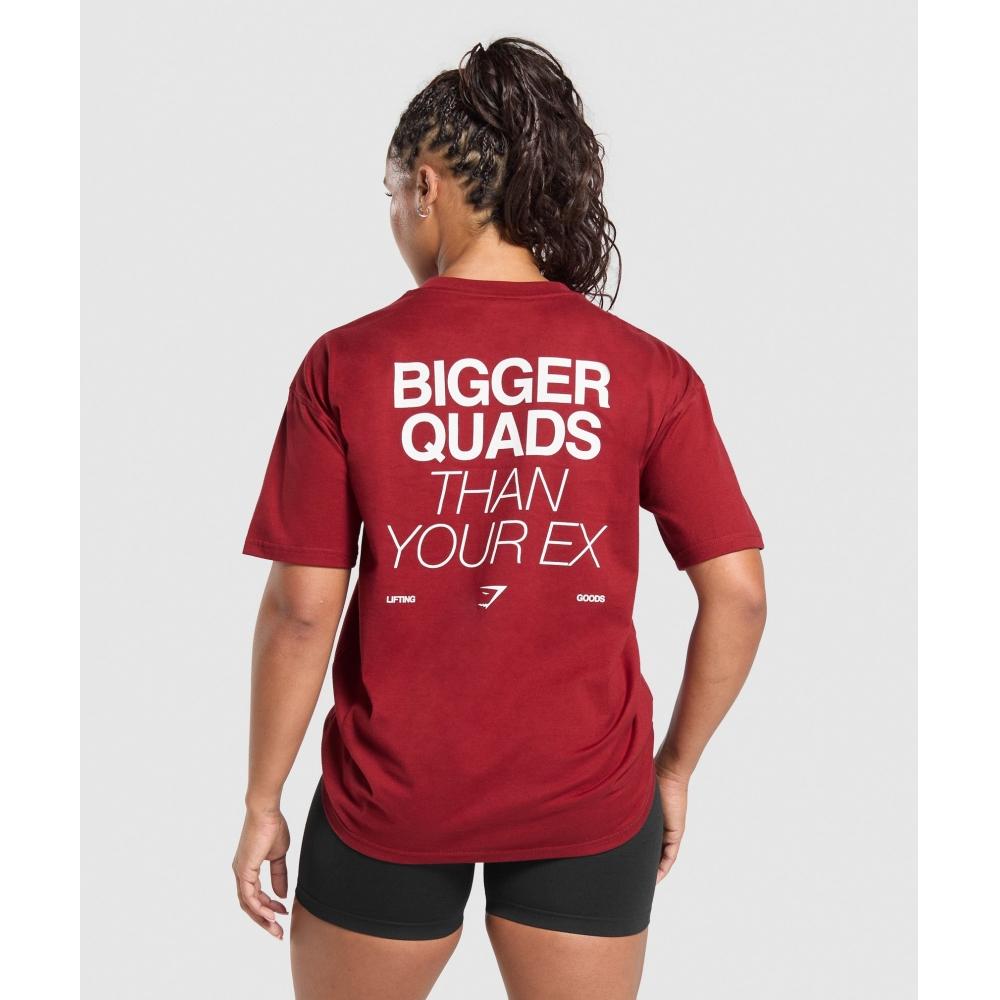 

Gymshark Большие квадрицепсы, чем твоя бывшая футболка Reps Red B2b3o rbwT XS