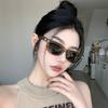 2PCS Korean Retro Ulzzang Style Oval Sunglasses for Women Vintage Shades for Women