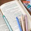 Shuttle Art Highlighter Smoky Solid Fluorescent Fluorescent Light Retractable Gel with Clear for Marking Convenient Storage Pens, Colors, 12-Color