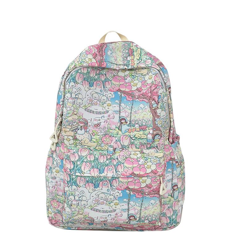 Student Schultasche Mädchen Computer Rucksack bunt gestreift Reiserucksack