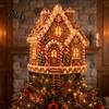 Light Up Holiday Tree Topper Lighted Christmas Topper, Illuminated Santa Claus Gingerbread Nutcracker Treetop Decorative Ornament for Top with Spring