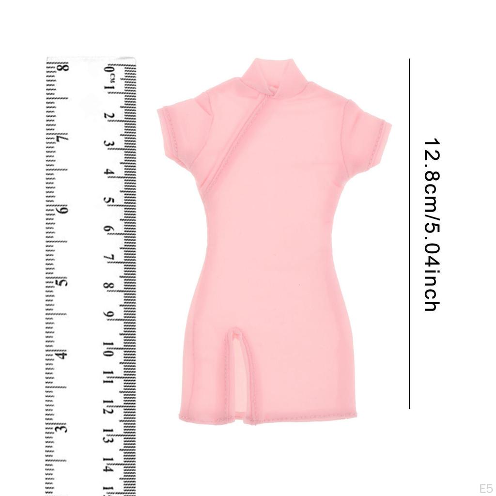 1/6 Scale Girl Cheongsam Dress Clothing Cosplay, Stylish ,Miniature Female Doll Outfit for 12''