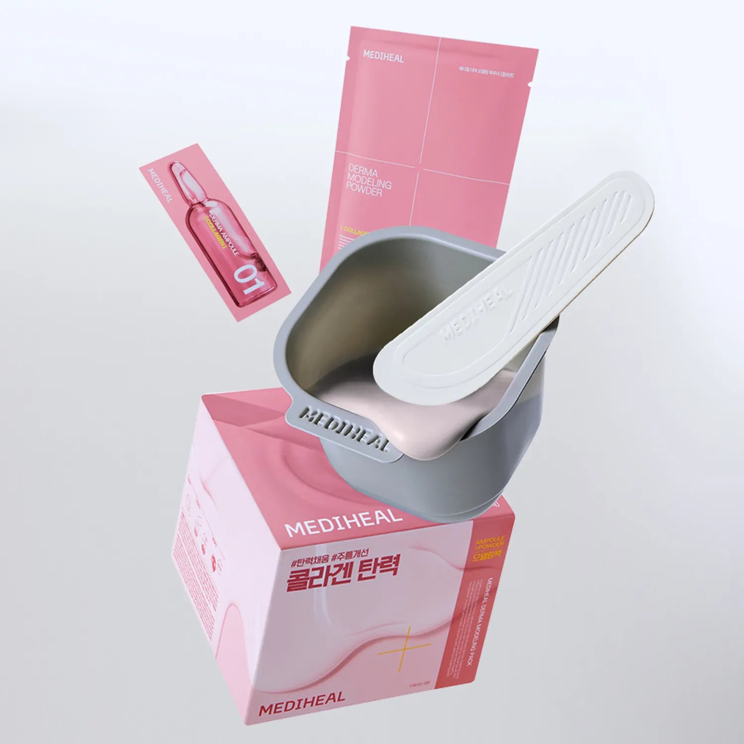 MEDIHEAL Derma Modeling Pack 28g [Collagen] Double Pack Powder: 28g/ Ampoule: 2ml