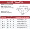 1 Box of Valve Lock Round Padlock with Key Red Antitheft Products