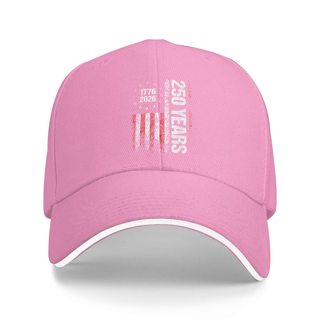 Summer Casual Baseball Cap 250 Years American Anniversary 250th Independence Day Outdoor Trucker Hat Male Trendy Baseball Caps