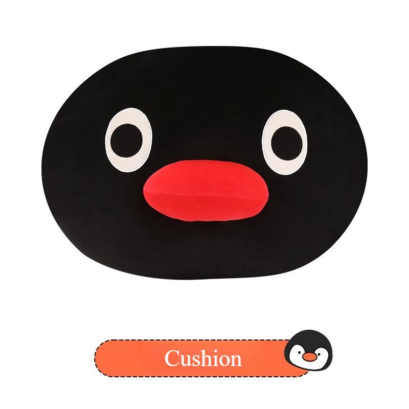 Cute Penguin Cartoon Seat Cushion Breathable Four Seasons Universal Comfortable Headrest Waist Support Penguin Seat Covers