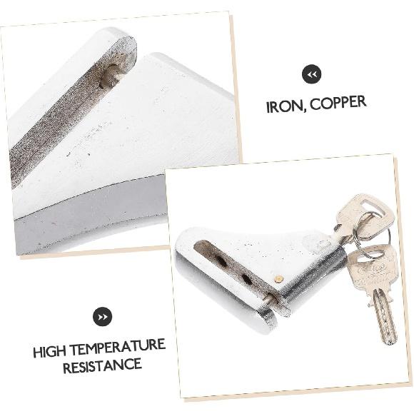 Happyyami Mountain Bike Lock Bicycle Lock Bike Accessories Cycling Brake Lock Anti- Safety Bike Lock Small Metal Lock Motorcycle Locks Anti Lock for