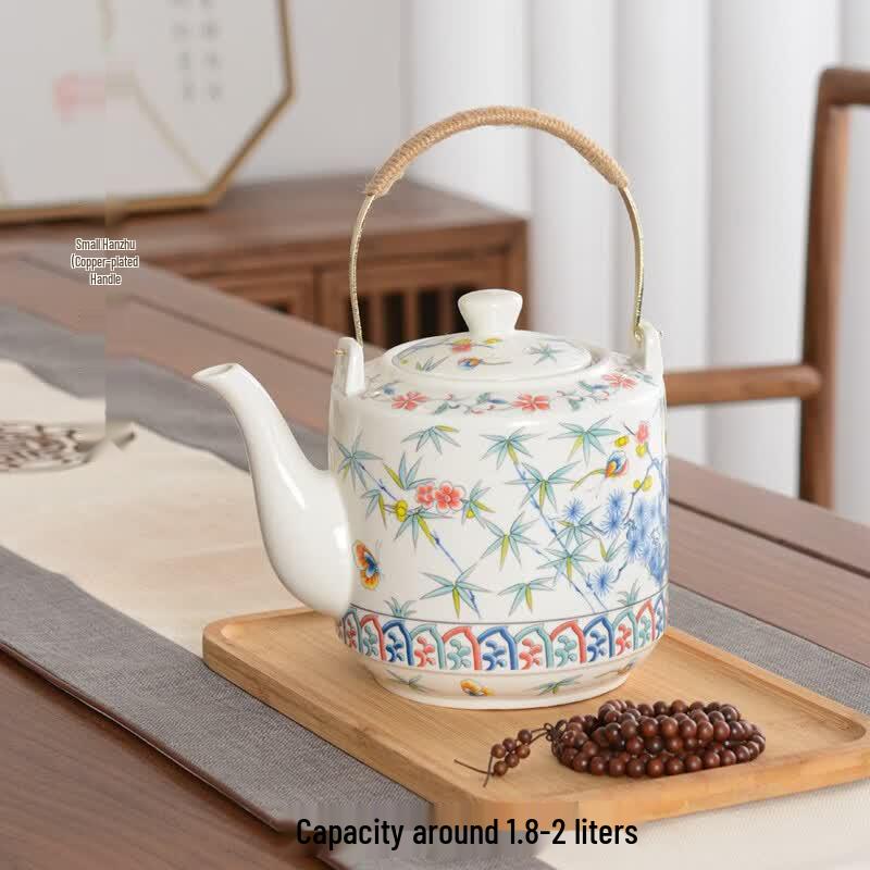 UOOS Blue and White Ceramic Teapot