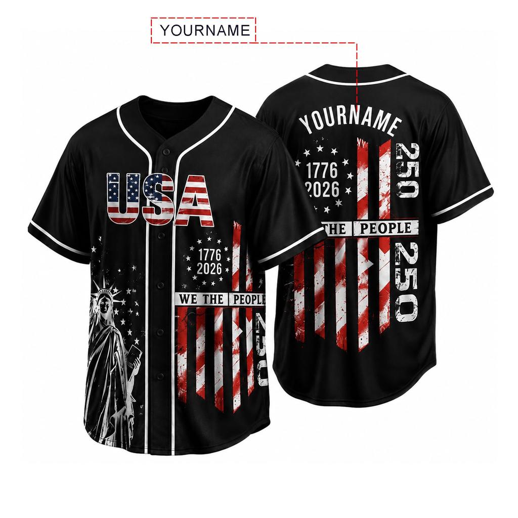 Custom Baseball for Men Women 4th of Patriotic Sports Top Short Sleeve