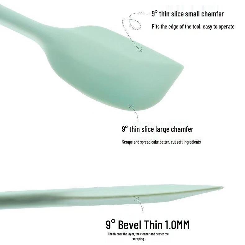 Silicone Spatula Scraper: Heat-Resistant, Food-Grade, Integrated Design for Baking and Mixing