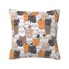 Colorful Cartoon Kitten Cat Throw Pillow Case Home Decorative Luxury Cushions Cover For Sofa Car Square Polyester Pillowcase