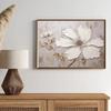 Nordische Mode Weißes Blumenkunst Abstrakt Poster Drucke Leinwand Wandkunst Bild Modern Wohnzimmer Heimdekoration