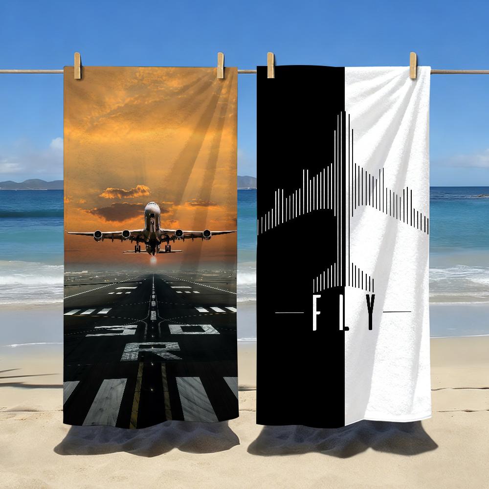 Flugzeugpilot Aviator Liebhaber Handtuch Sport Schnelltrocknend Reise Campingausrüstung Sandfest Weich Leicht Großes Strandtuch