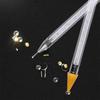 1pcs Rhinestone Nail Dotting Tool Double Head Dotting Pen Tips Beads Picker Wax Pencil Acrylic Handle Manicure Tool