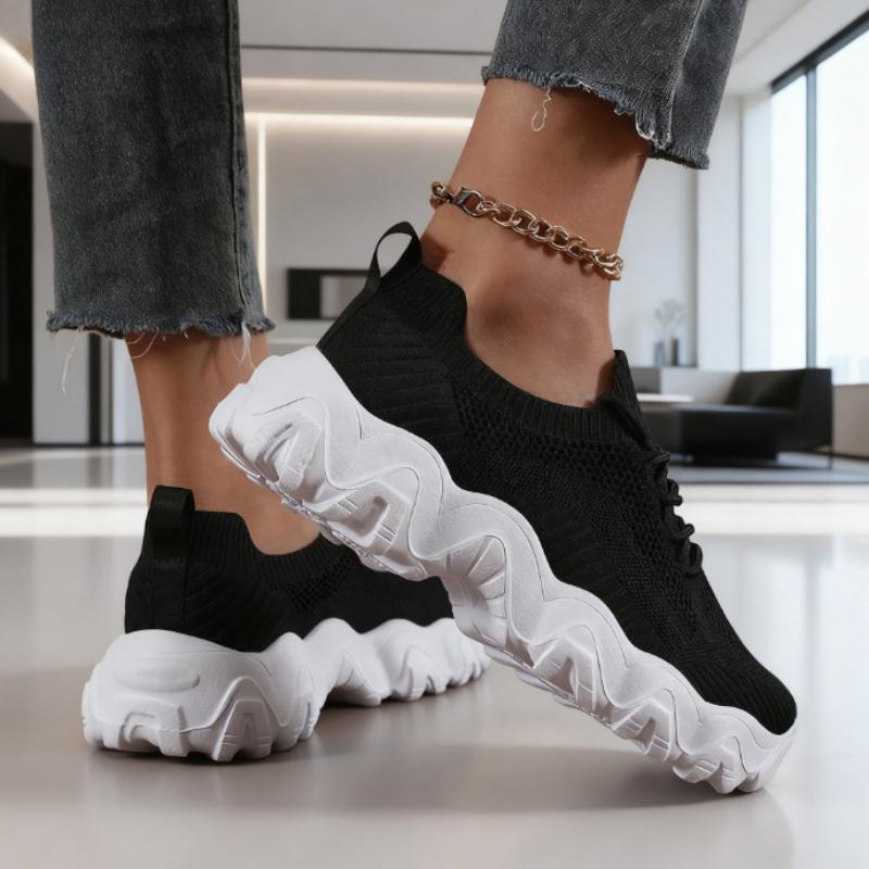 Women's Mesh Running Shoes Soft Non Slip Soles Shock-absorbing Running Shoes Outdoor Fitness Casual Fashionable Women's Shoes