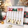 Spoon Fork Christmas Gift Tableware Durable Cute And Festive Design The Perfect Christmas Gift For Kids Coffee Spoon Elegant