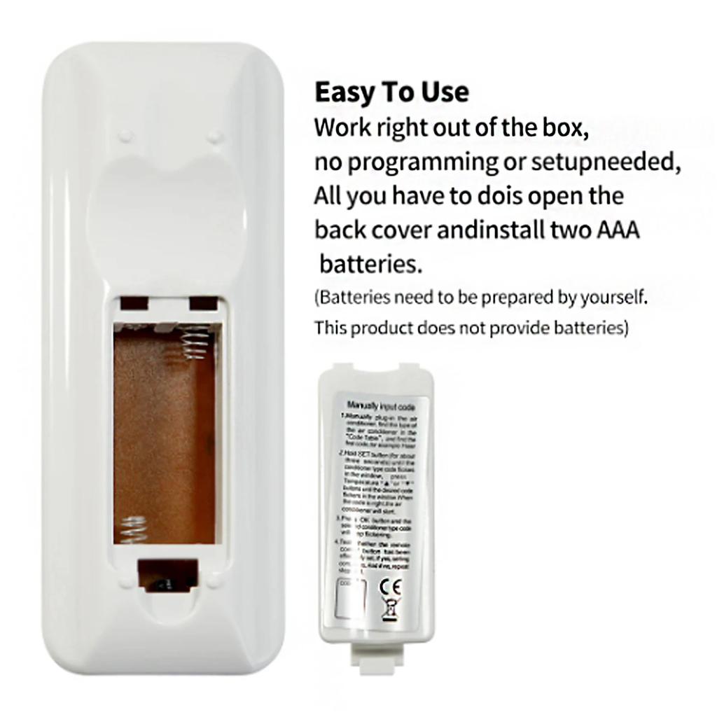 Universal Klimaanlagen-A/C-Fernbedienung K-1028E Kompatibel mit Haier Geli Hitachi Panasonic LG Sharp Gree Midea Bosch Tosh