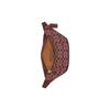 Coach 33 Classic Monogram Zipper Closure Fabric And Leather Shoulder Bag Women Shoulder Bag Burgundy CG994-B4WN