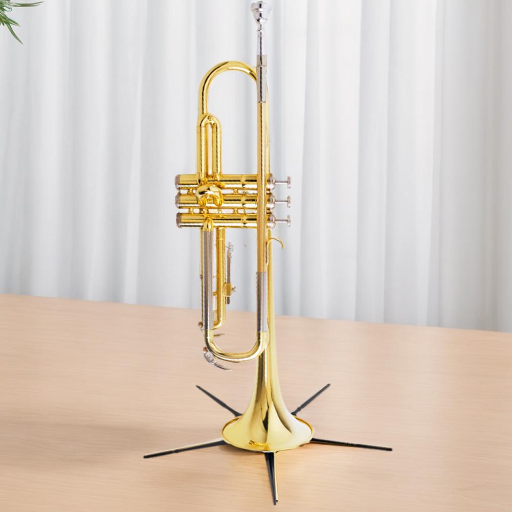 5 Legs Foldable Trumpet Stand Waterproof Metal Clarinet Stand Portable Placement Rack Woodwind Musical Instrument Accessories
