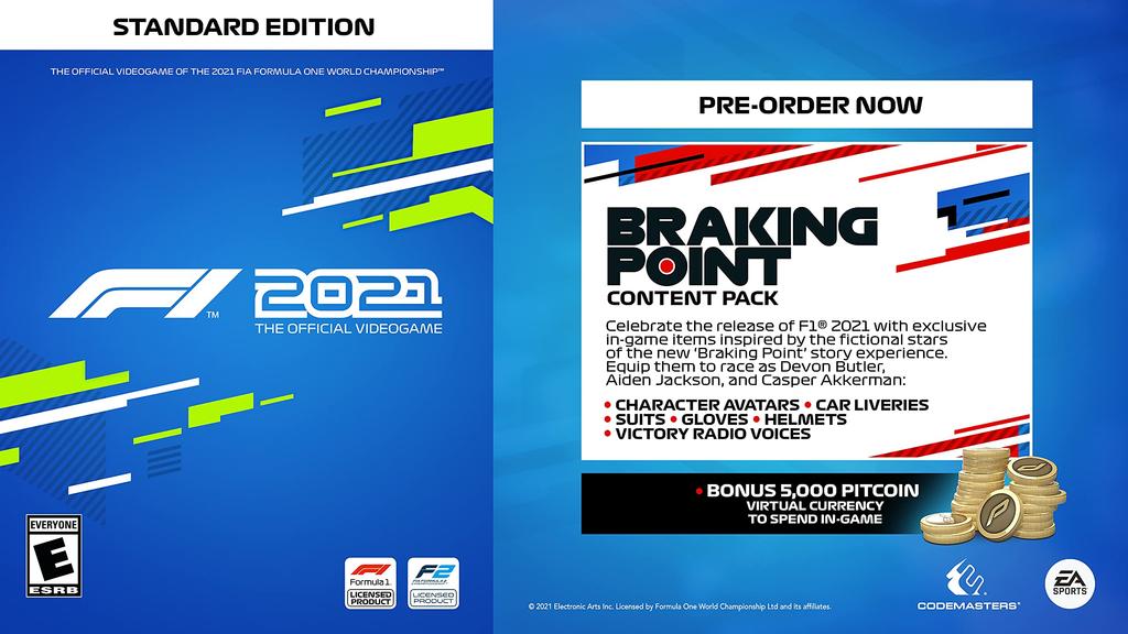 F1 2021 Sever PS5 (Import Amerika) -