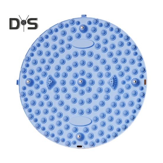 

Круглый массажный коврик для ног, снятие боли в ногах, расслабление мышц, рефлексотерапия стоп, противоскользящий портативный акупрессурный коврик, портативный акупунктурный коврик для ходьбы по камням B синий