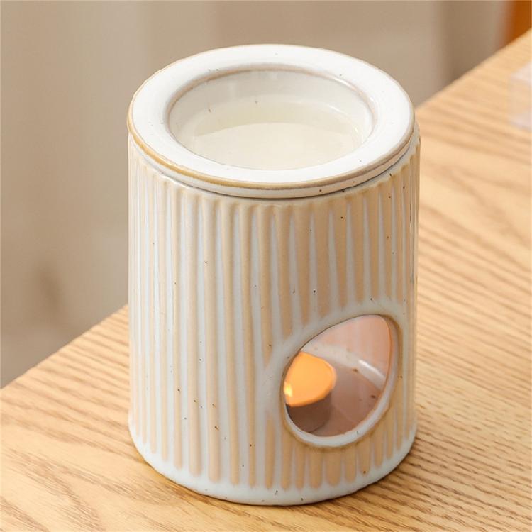 Classical Ceramics Split Aromas Diffuser Essential Oil Burners Fragrances Tealight Candle Holder for Stress Relief