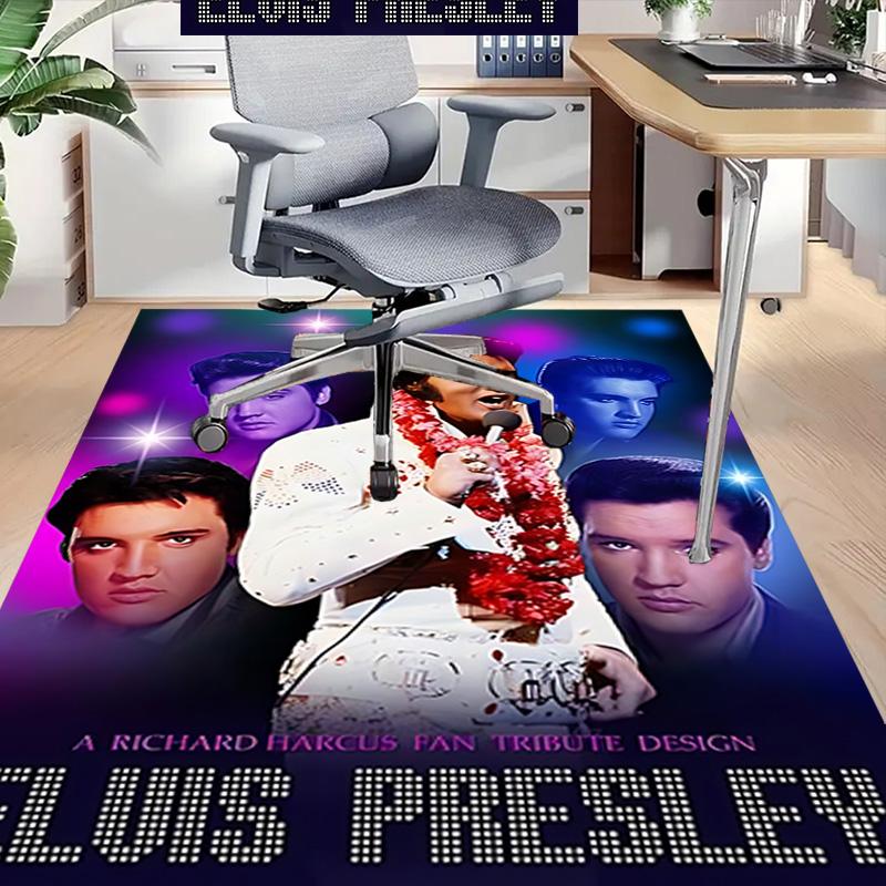 Elvis Presley Tribute Design Carpet For Playroom Bedroom Living Room Sofa Home Decorkids Game Area Rug Nonslip Floor Mat