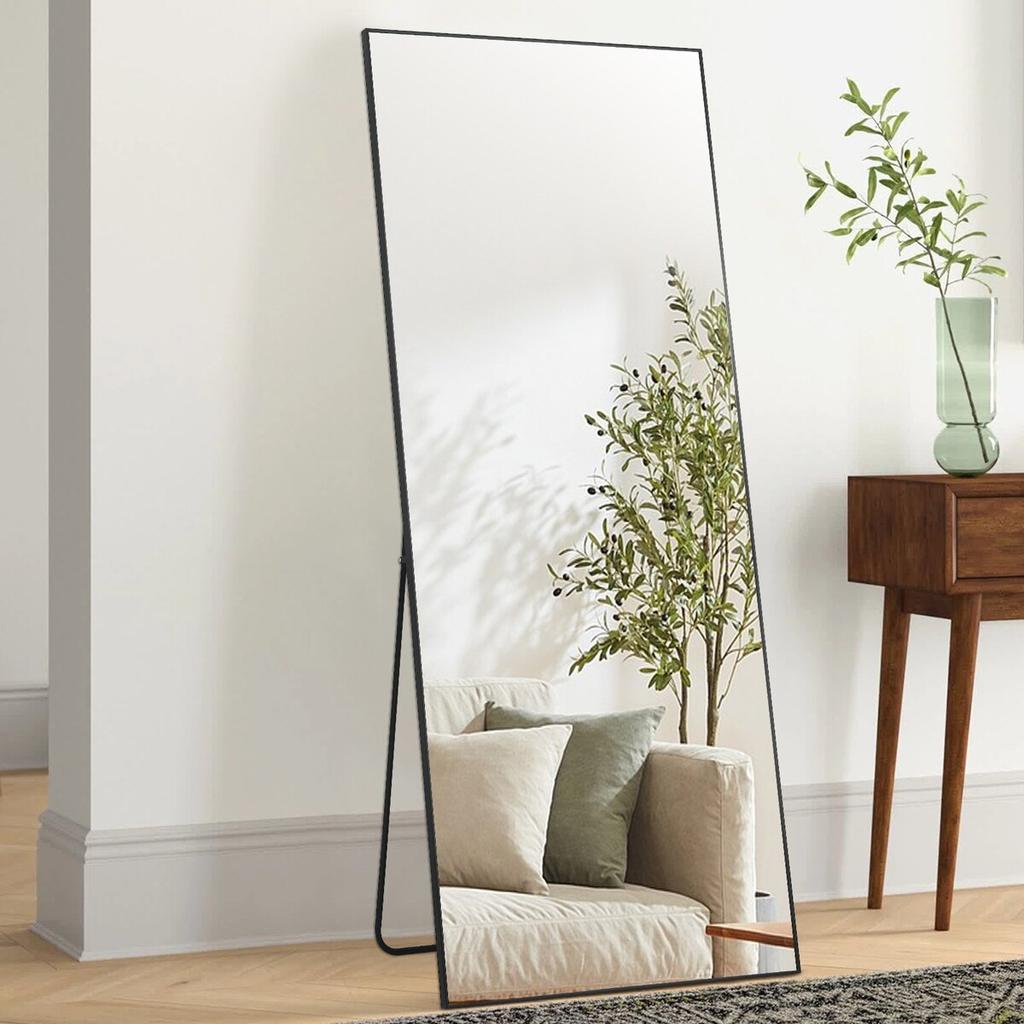 Full Length Floor Mirror 71'' x 31'' Free Standing Wall Mounted with Stand