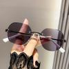 Luxury Intelligent Color Changing Presbyopia Glasses Round Oversized Far Sight Eyewear Photochromic Optical Sunglasses 0 To +4.0