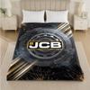 JCB Print Flannel Blanket Cozy Lightweight Plush Throw Blanket For Bed Sofa Household Use
