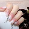 240tips/box Stick On Nails Long Coffin Press on Nails for Women Pink and White False Nail DIY Nails Art Decoration