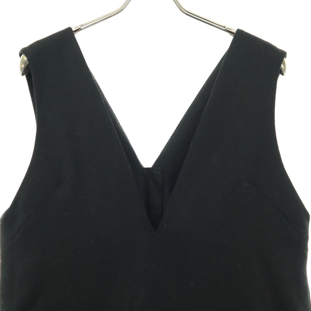 Ships Made In Japan No Sleeve Knee-length Dress S Black Women Used