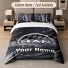 Custom Bedding Set MAN Truck Pattern, Print Name Text 1 Duvet Cover Plus 2 Pillowcases Home Textile