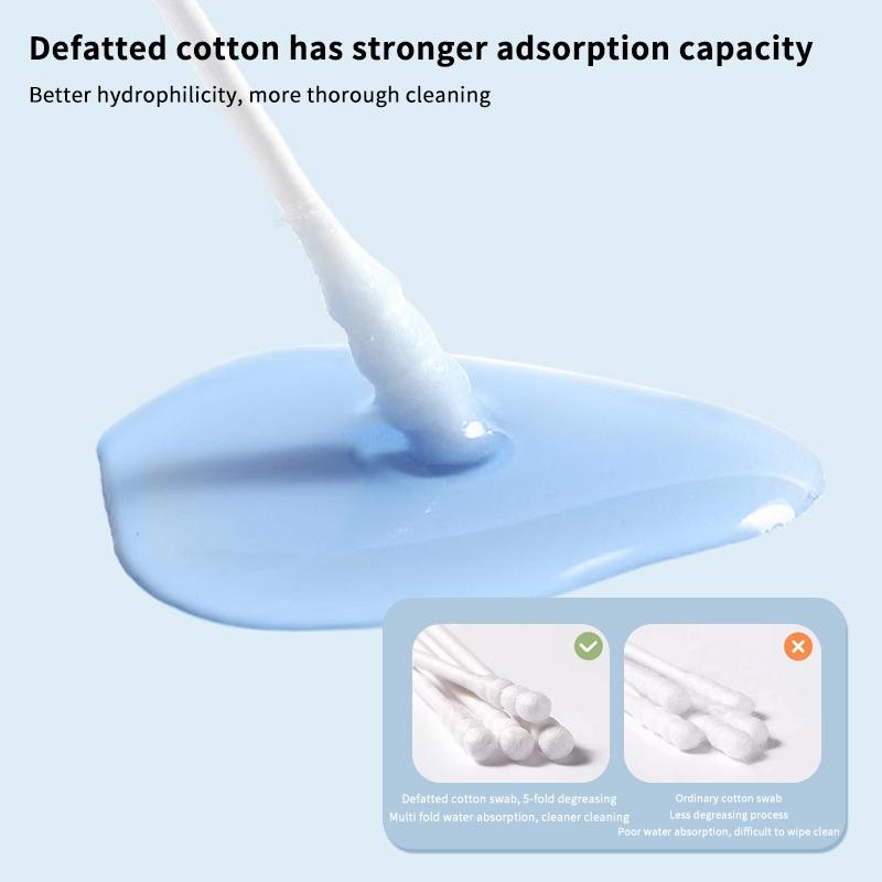 50Pcs Baby Earwax Remover Disposable Adhesive Spiral Ear Picks Sticky Ear Stick for Baby Nose Cleaner Spiral Earpicks