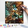 Disney Steampunk Donald Duck Digital Oil Painting Art Kit DIY Handmade Home Decoration Gift