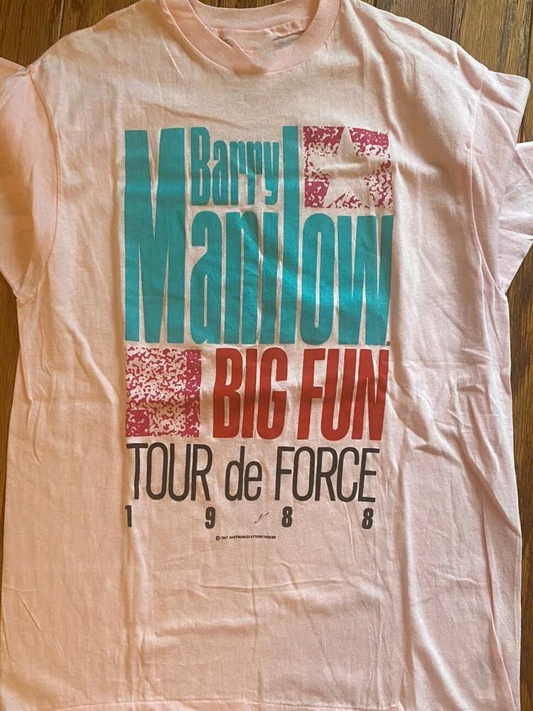 Merry Christmas BARRY MANILOW 1988 Collection Reprint All Size_ Unisex T-Shirt S