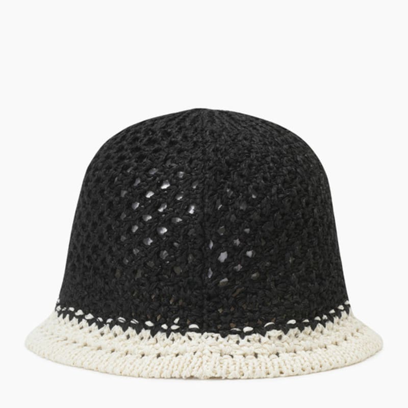 BENETTON Two-Tone Crochet Hat_BCCP53531BK