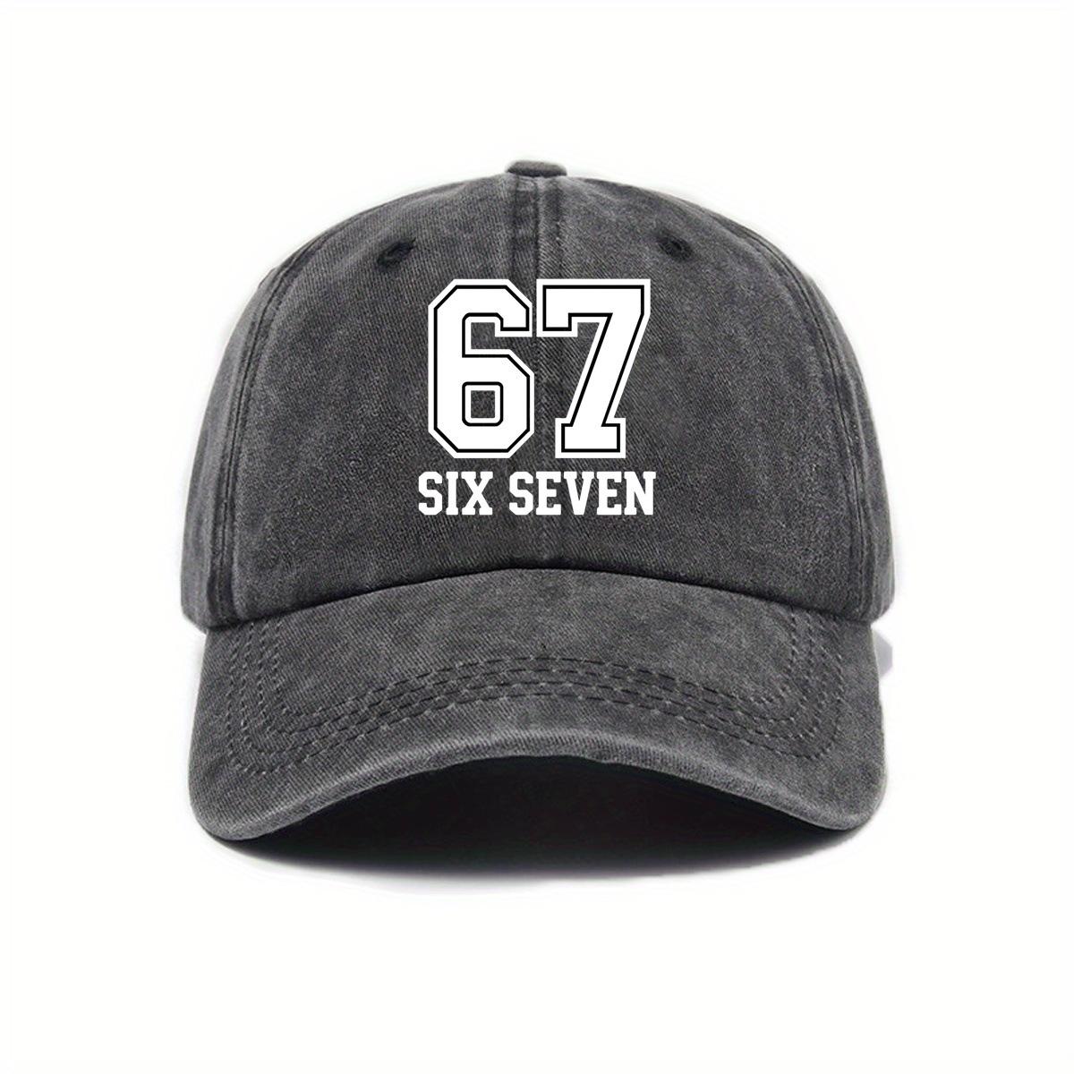 

Винтажные бейсболки Six Seven 6 7 для мужчин и женщин, потертые кепки-snapback, для путешествий на открытом воздухе, с регулируемой посадкой, кепки чёрный