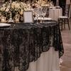 Spitzen-Tischdecke Tischdecke, Florale Tischabdeckung, Retro-Sägeblatt-Stoff mit hoher Dichte für Esstisch, Rustikale Hochzeitsfeier Brautparty Dekoration
