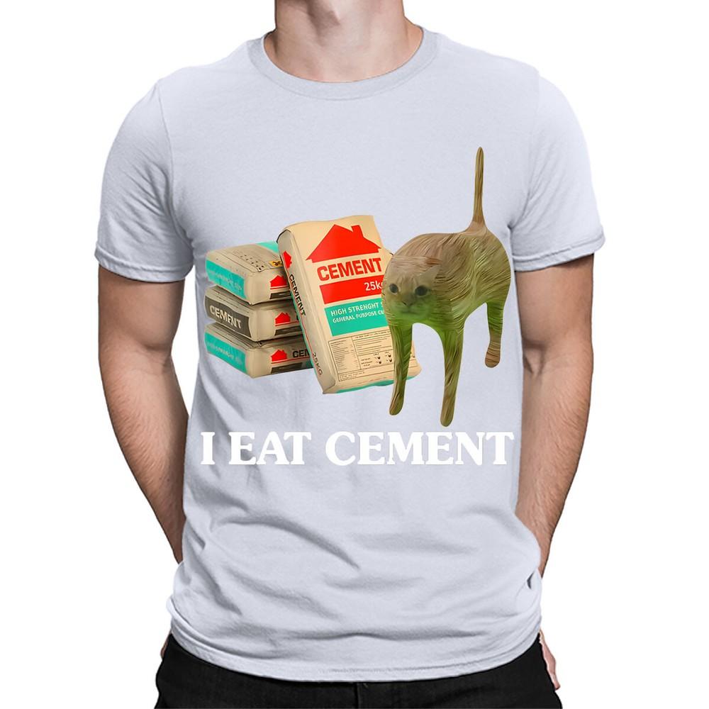 I Eat Cement Cursed Cat Funny Meme Lovers Gift Joke Mens Womens TShirts TA44