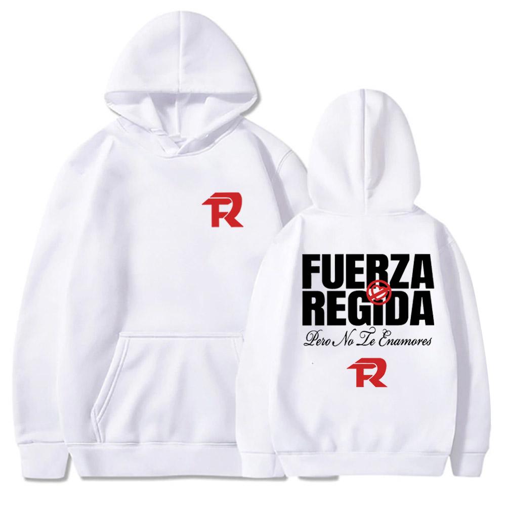 Autumn/Winter Fuerza Regida Pero No Te Enamores Tour Hoodie Fuerza Regida Men's and Women's Long Sleeve Warm Sweatshirt