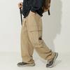 Herren Hose im japanischen Stil für Frühling und Herbst, Arbeitskleidung, locker, lässig, Vintage, Baumwolle, Allround-Kordelzug, lange Hose