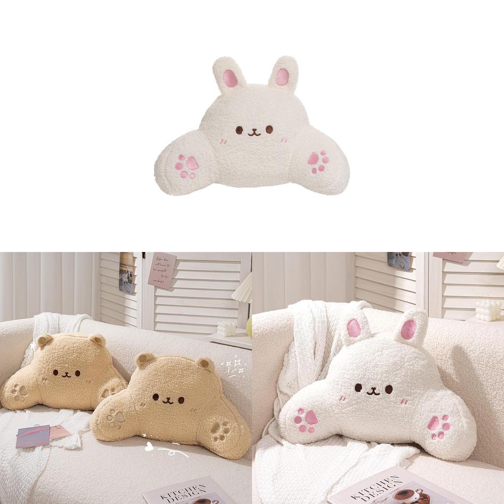 Cute Bunny Plush Pillow Large Cartoon Throw Cushion For Girls Bedroom Decor